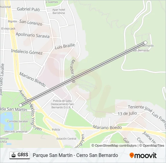 GRIS Gondola Line Map