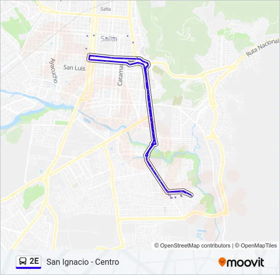 2E Bus Line Map