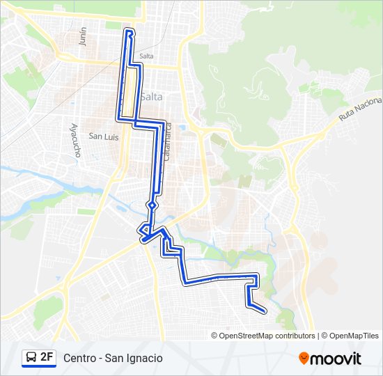 2F Bus Line Map