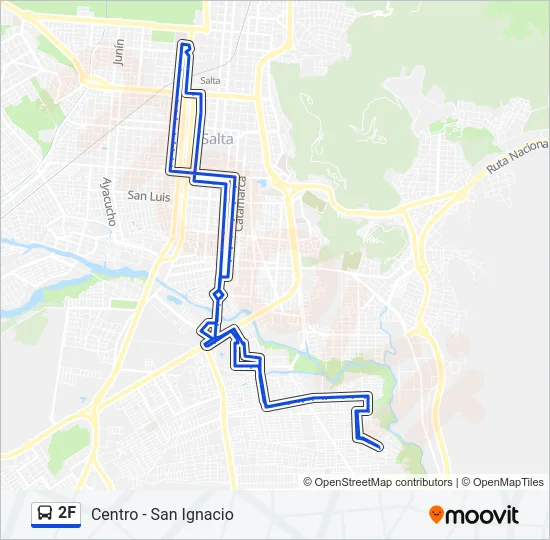 2F Bus Line Map