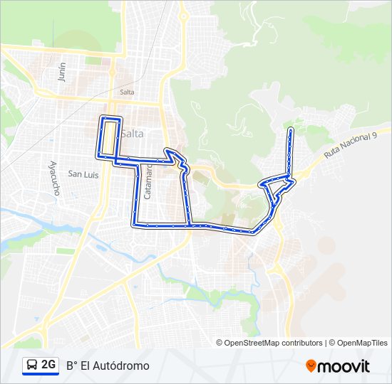 2G Bus Line Map