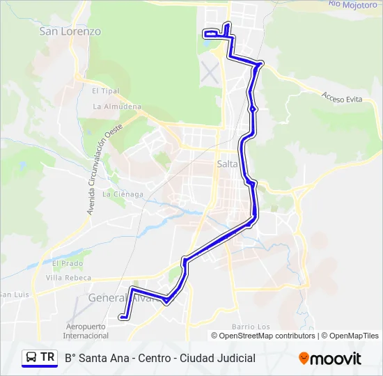 TR Bus Line Map