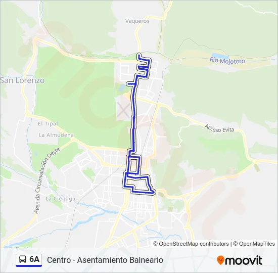 6A Bus Line Map