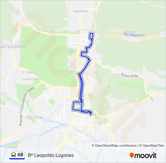 6B Bus Line Map