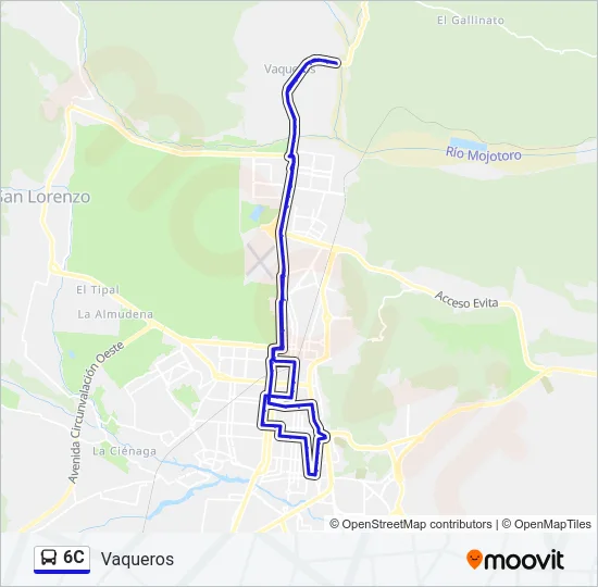 6C Bus Line Map