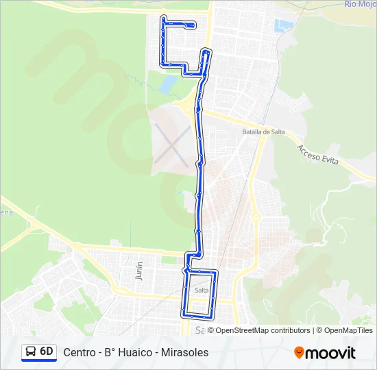6D Bus Line Map