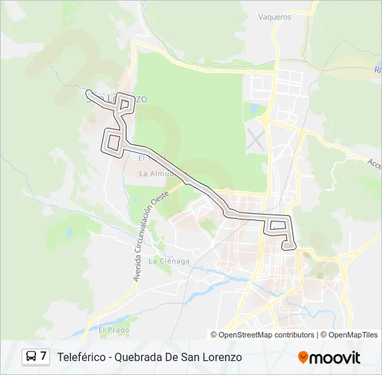 7 Bus Line Map