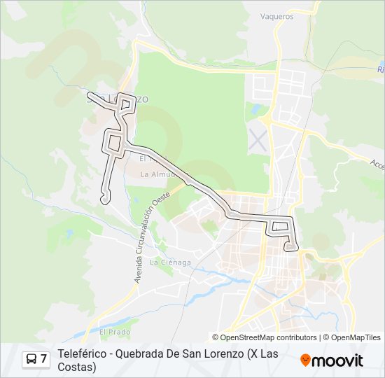 7 Bus Line Map