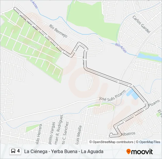4 Bus Line Map