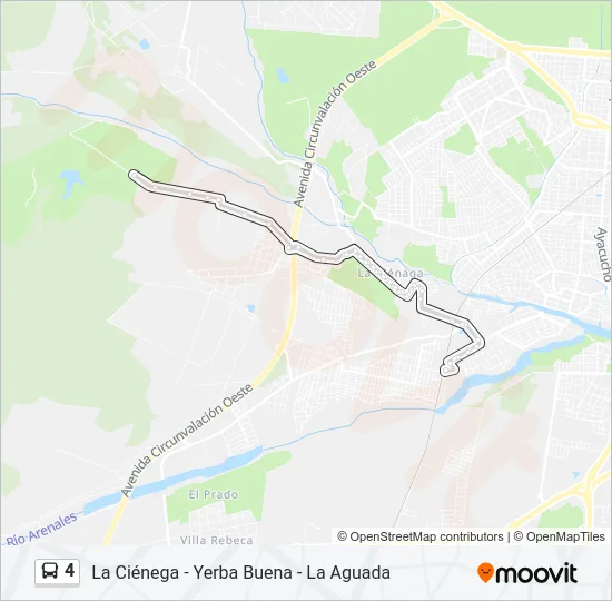 4 Bus Line Map