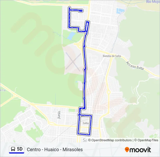 5D Bus Line Map