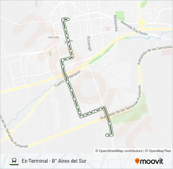 U Bus Line Map