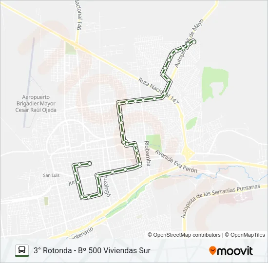 OK Bus Line Map