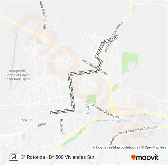 OK Bus Line Map