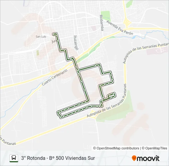 OK Bus Line Map