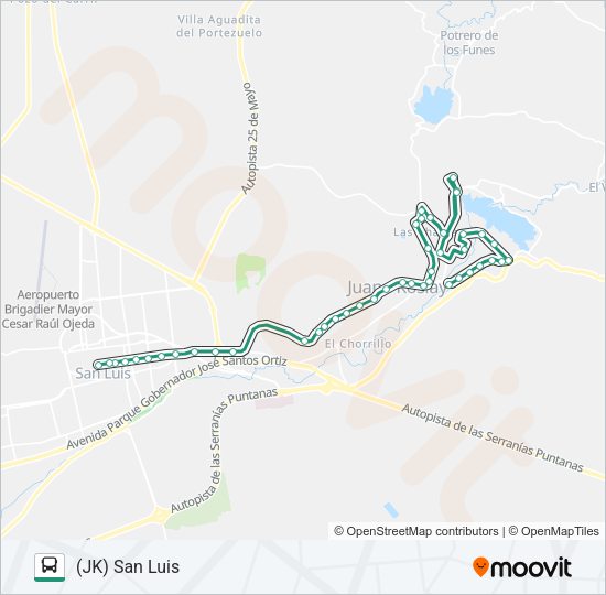 I/U 3 Bus Line Map