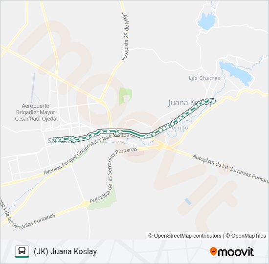 I/U 3 Bus Line Map