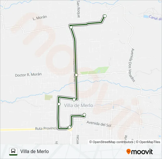 URB. Bus Line Map