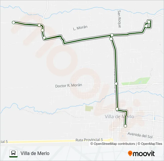 URB. Bus Line Map