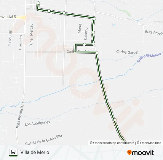 URB. Bus Line Map