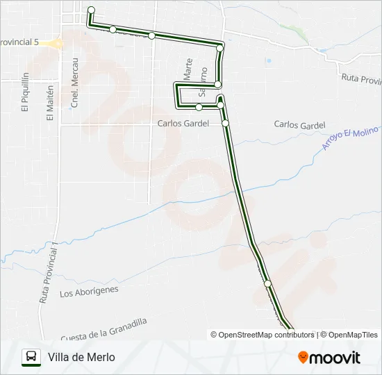 URB. Bus Line Map