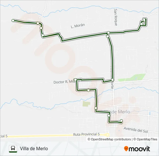 URB. Bus Line Map