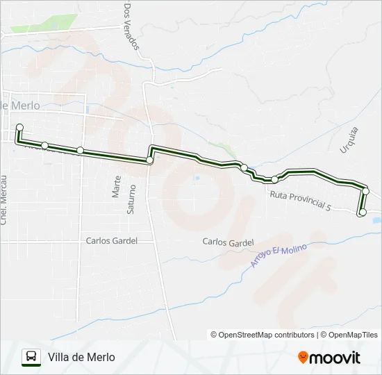 URB. Bus Line Map