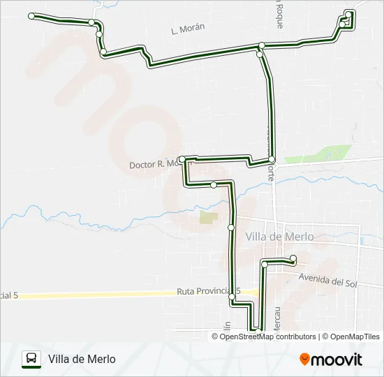 URB. Bus Line Map
