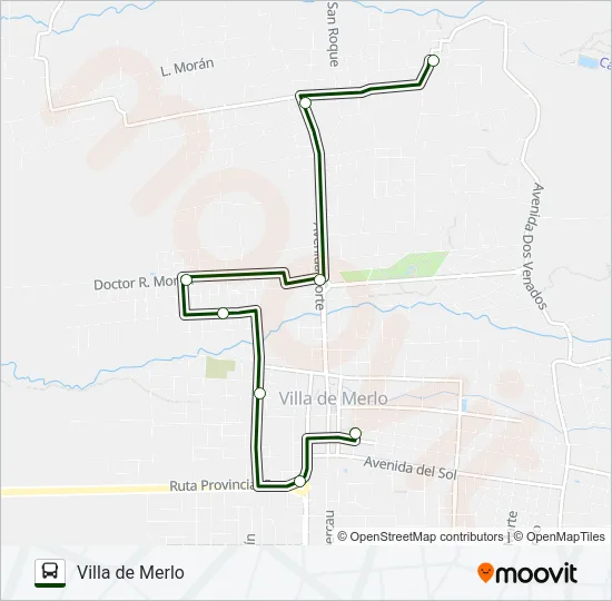 URBANO Bus Line Map