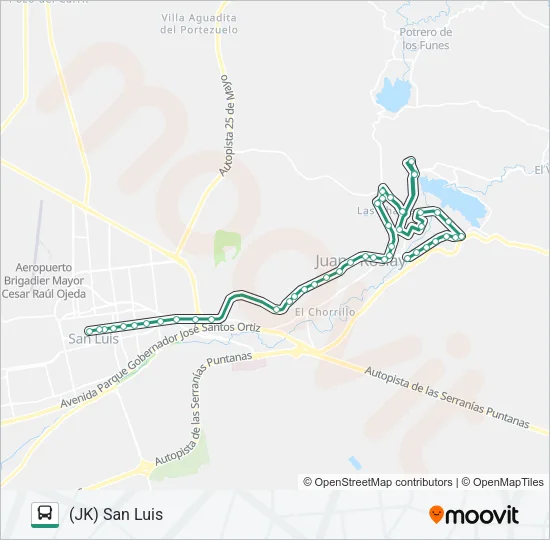 300 INTERURBANO Bus Line Map