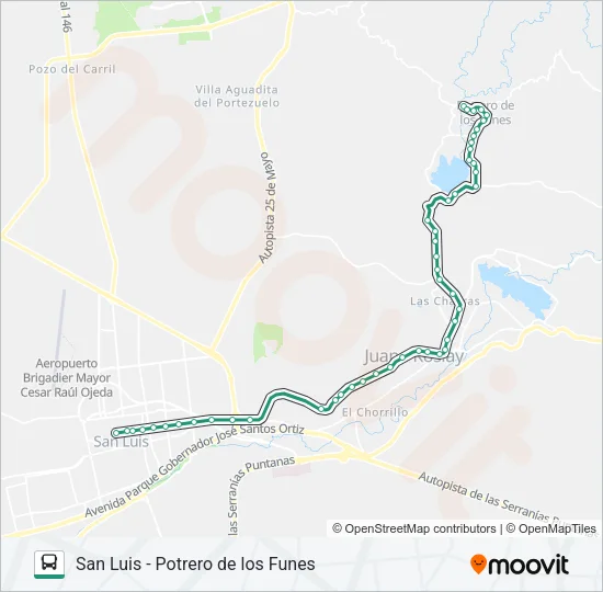 400 INTERURBANO Bus Line Map