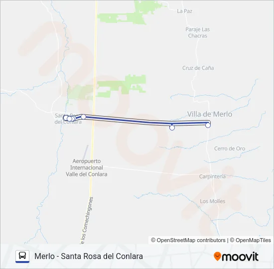 50 INTERURBANO Bus Line Map