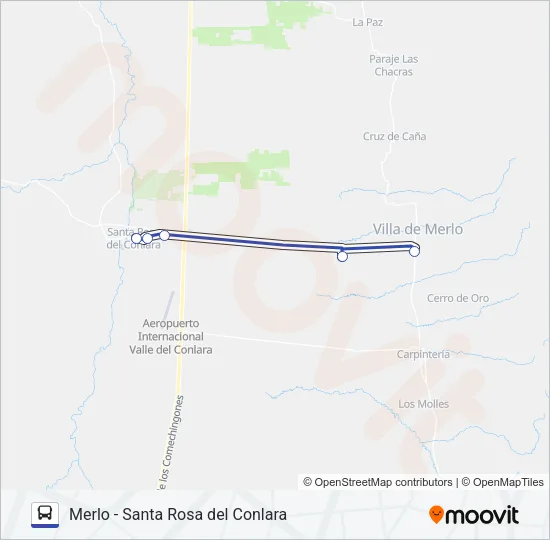 50 INTERURBANO Bus Line Map