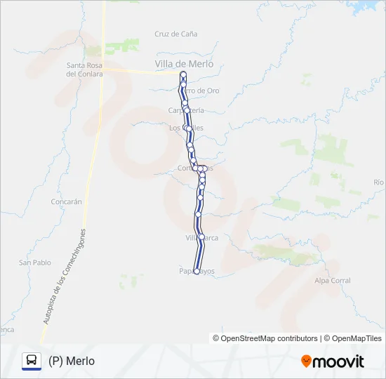 5 INTERURBANO Bus Line Map