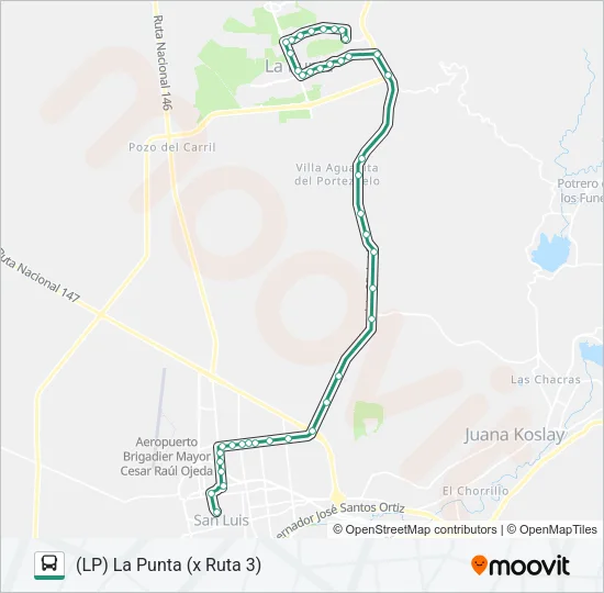 200 INTERURBANO Bus Line Map