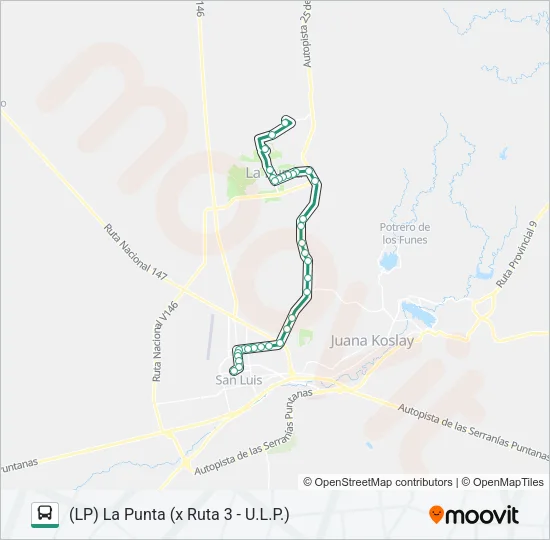 200 INTERURBANO Bus Line Map