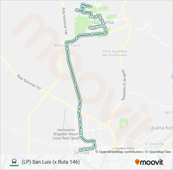 200 INTERURBANO Bus Line Map