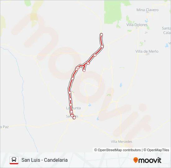 3000 INTERURBANO Bus Line Map