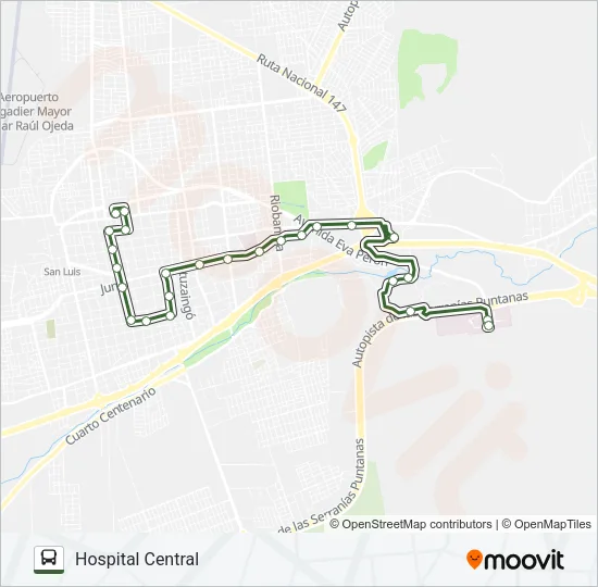 P Bus Line Map