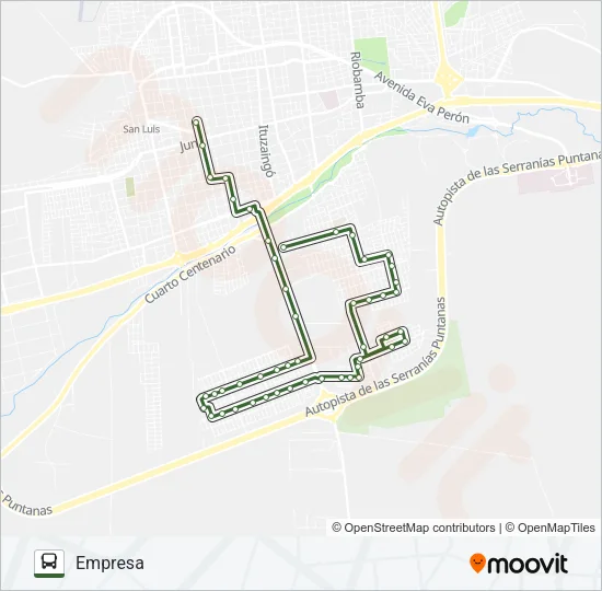 OK SUR Bus Line Map