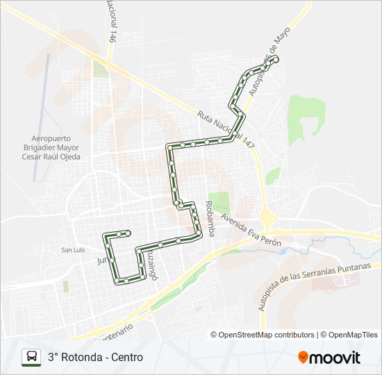 Mapa de OK NORTE de autobús