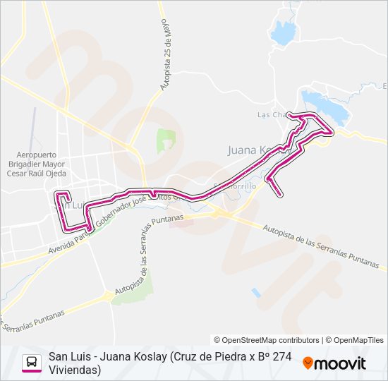 Mapa de INTERURBANO de 