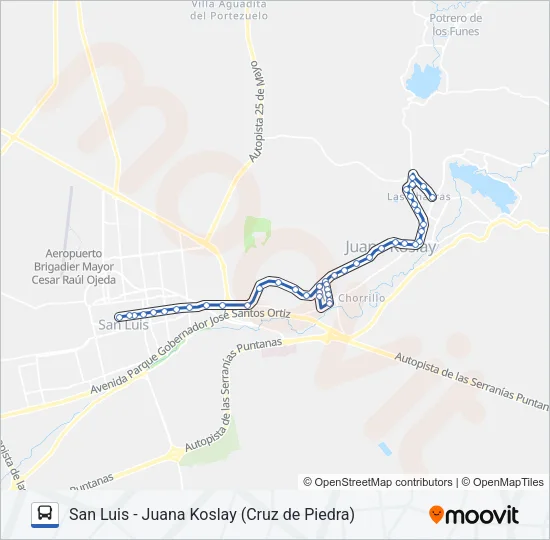INTERURBANO  Line Map
