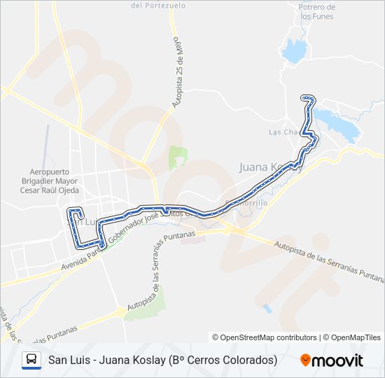 Mapa de INTERURBANO de 