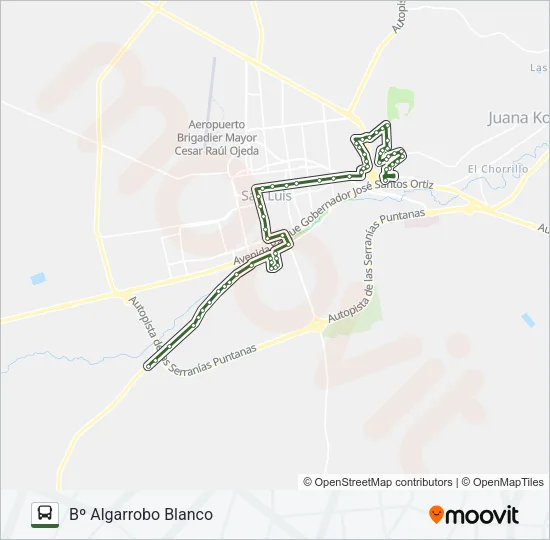 E Bus Line Map