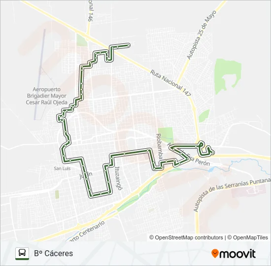 F Bus Line Map