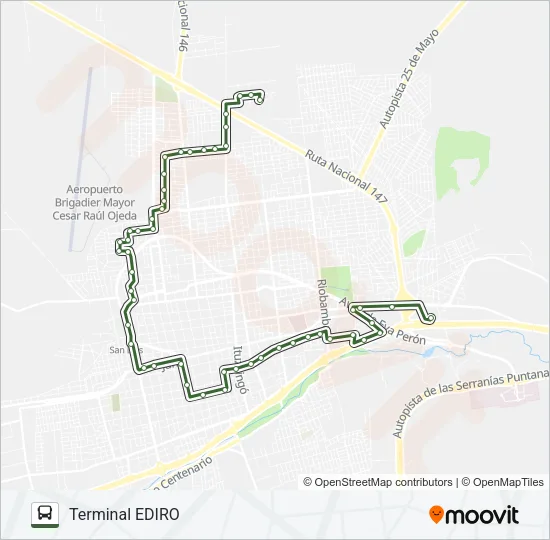 F Bus Line Map