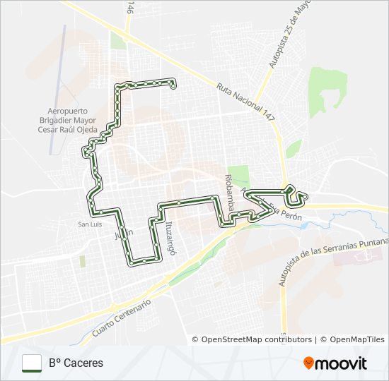 Mapa de F de autobús