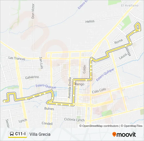 C11-I Bus Line Map