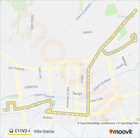 Mapa de C11V2-I de autobús
